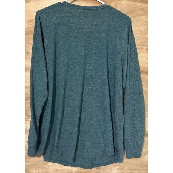 Torrid Girlfriend Signature Jersey V-neck Long Sleeve Tee Plus Size 1X Green - Picture 2 of 6